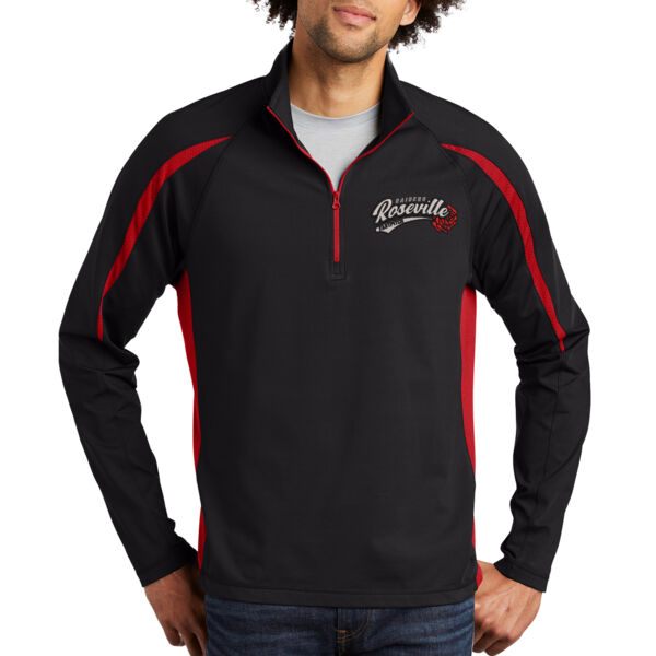 Sport-Tek® Sport-Wick® Stretch 1/2-Zip Colorblock Pullover - Embroidered Logo ** Add Name for $5! ** Thumbnail