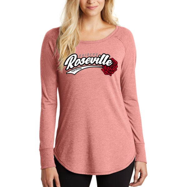 District ® Women’s Perfect Tri ® Long Sleeve Tunic Tee - Printed Logo Thumbnail