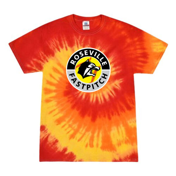 Colortone - Youth Multi-Color Tie-Dyed T-Shirt - Printed Logo **Add Name for $5! ** Thumbnail