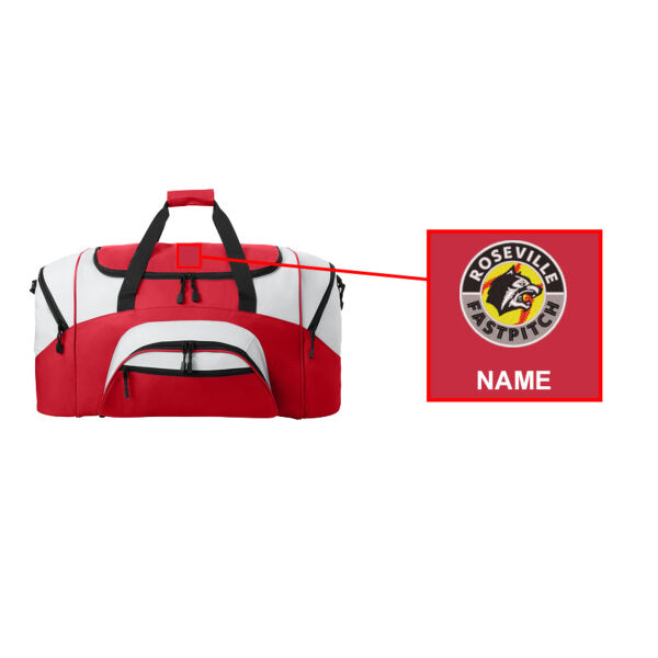 Port Authority® Standard Colorblock Sport Duffel - Embroidered Logo **Add Name For $5** Thumbnail