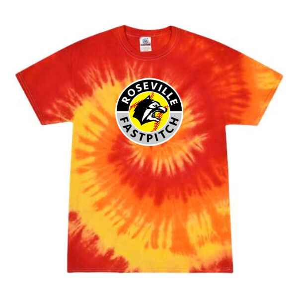 Colortone - Unisex Multi-Color Tie-Dyed T-Shirt - Printed Logo **Add Name For $5** Thumbnail