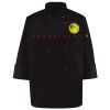Ten Pearl Button Black Chef Coat Thumbnail